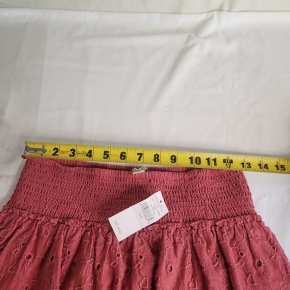 American Eagle Skirt Pink Tiered Eyelet. Women's Mini Size S. Cottage Core - Picture 7 of 8
